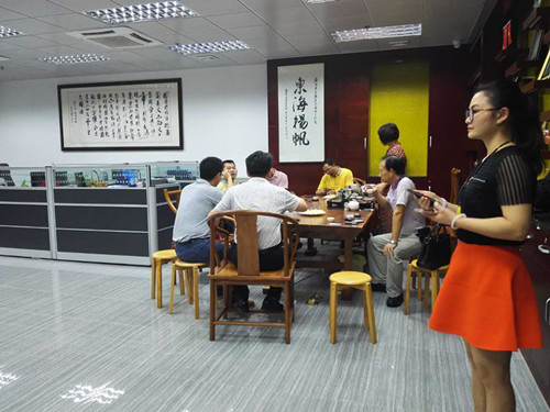 粵綠環(huán)?？偨?jīng)理李康文參加?xùn)|莞市建設(shè)工程信息服務(wù)協(xié)會走訪東莞福建商會活動